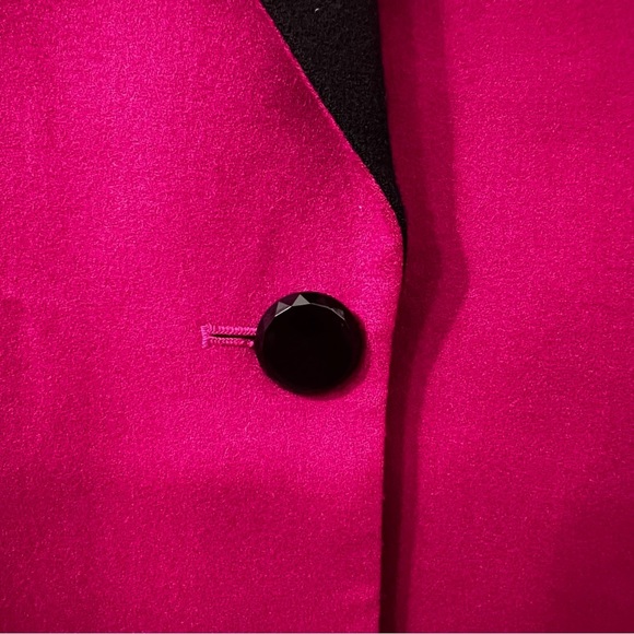 Kasper Magenta Preppy Barbiecore Office Career 100% Wool Suit Jacket Size 8 - Picture 5 of 14
